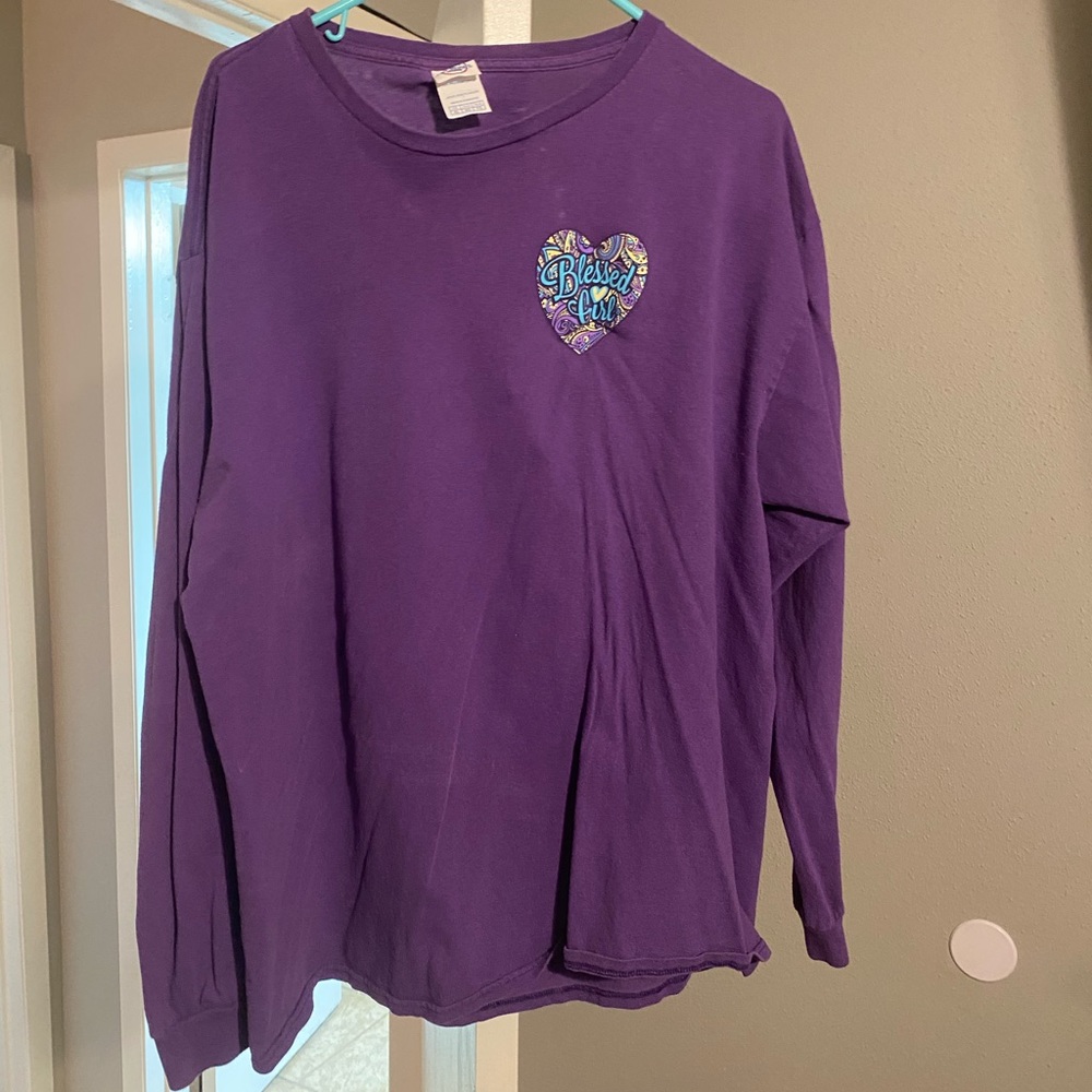 Long sleeve blessed girl t shirt